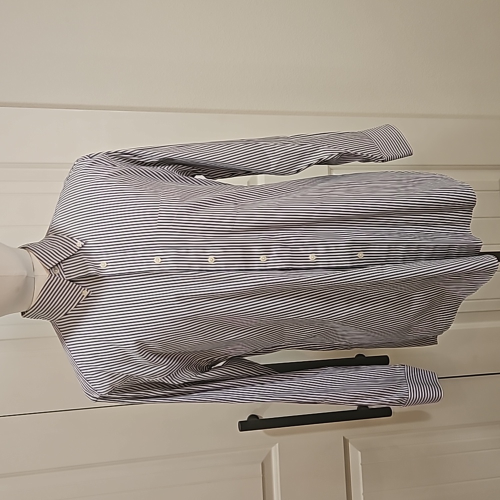 Arbor Way PinPoint Men's Button Down Striped Dress Shirt